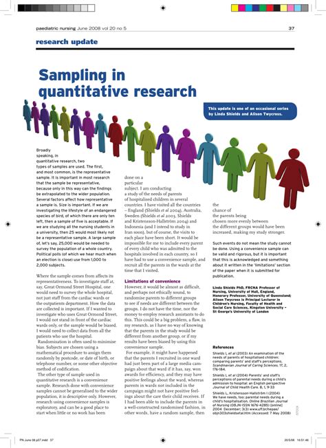 quantitative sampling procedure example|best sampling for quantitative research.